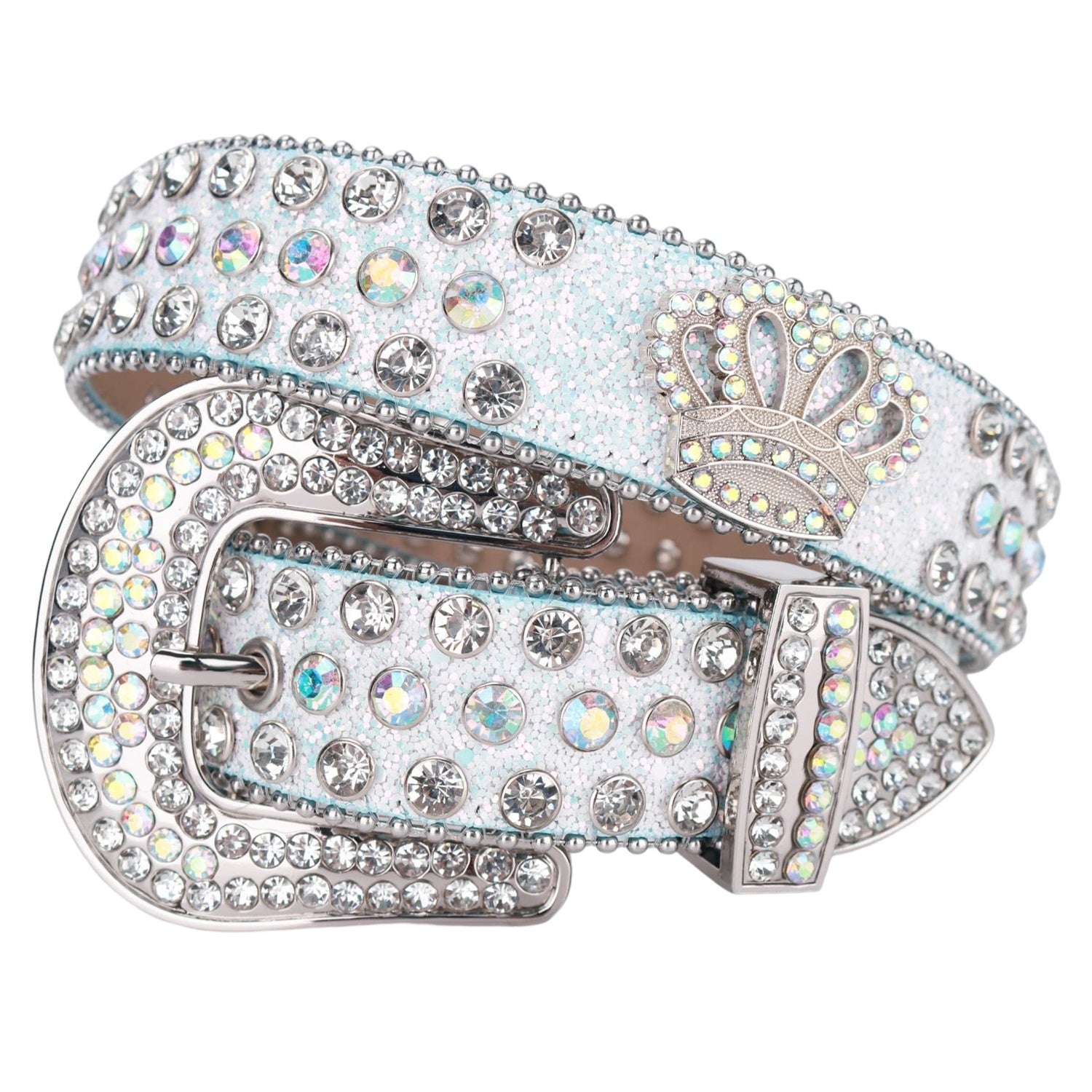 Crown Concho Crystal Rhinestone Bridal Belt