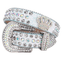 Crown Concho Crystal Rhinestone Bridal Belt