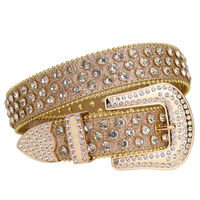 Champagne Crystal Rhinestone Western Belt
