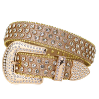 Champagne Crystal Rhinestone Western Belt