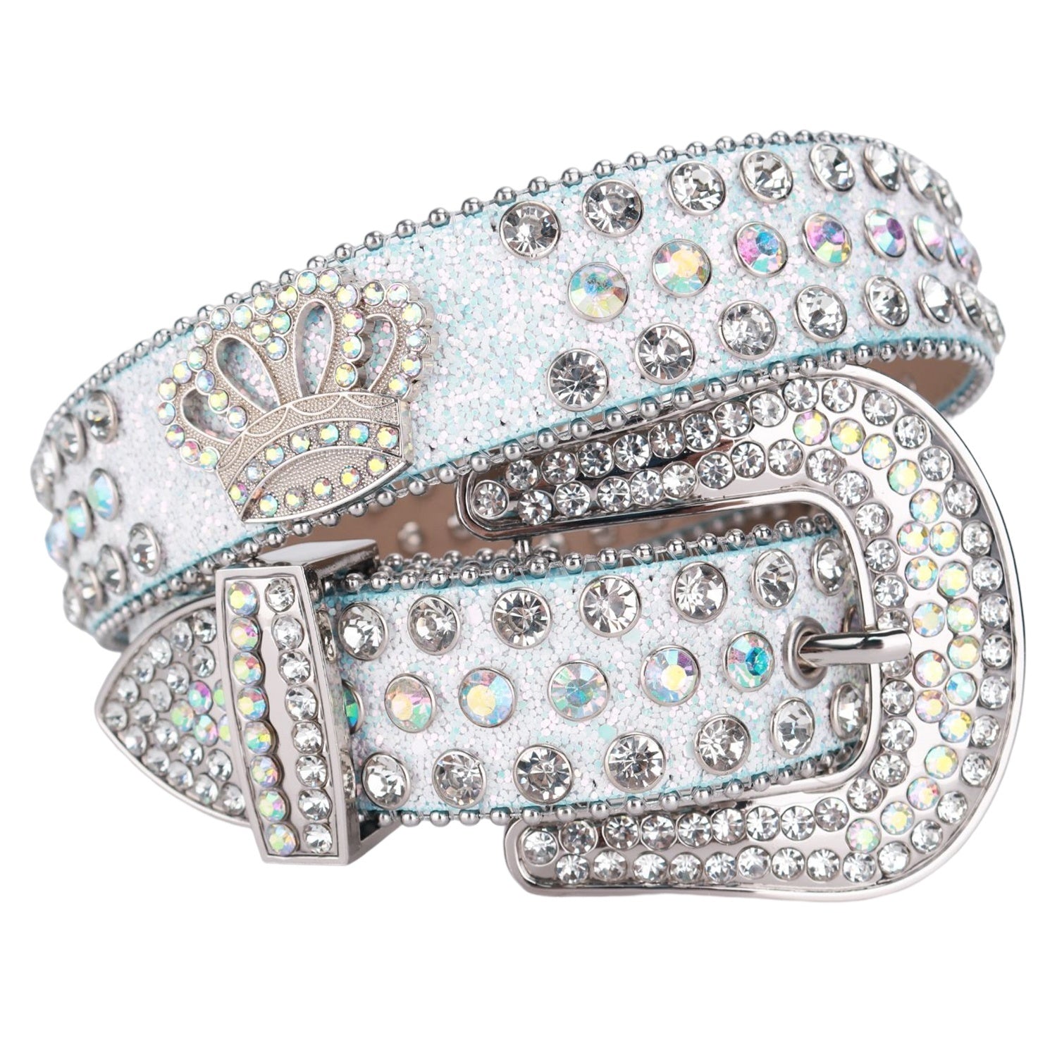 Crown Concho Crystal Rhinestone Bridal Belt