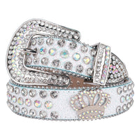 Crown Concho Crystal Rhinestone Bridal Belt