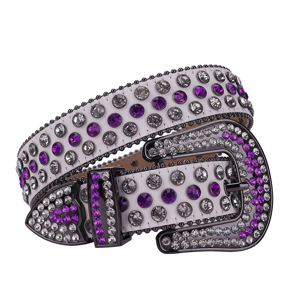 Diamond Crystal Rhinestone Western Belt