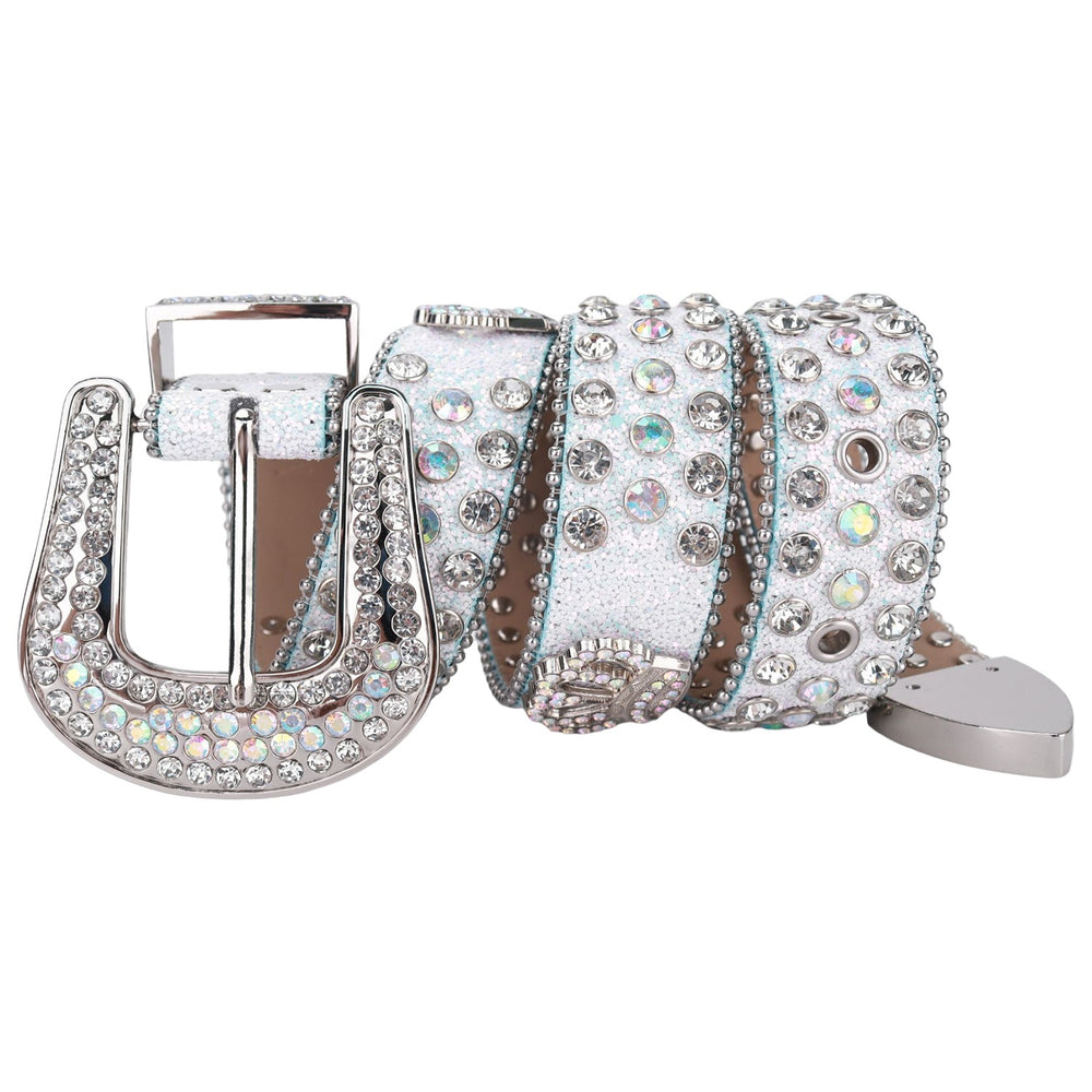 Crown Concho Crystal Rhinestone Bridal Belt