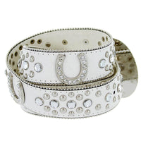Horseshoe Concho Crystal Rhinestone Western Belt