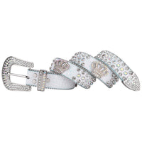 Crown Concho Crystal Rhinestone Bridal Belt