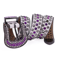 Diamond Crystal Rhinestone Western Belt