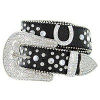 Horseshoe Concho Crystal Rhinestone Western Belt