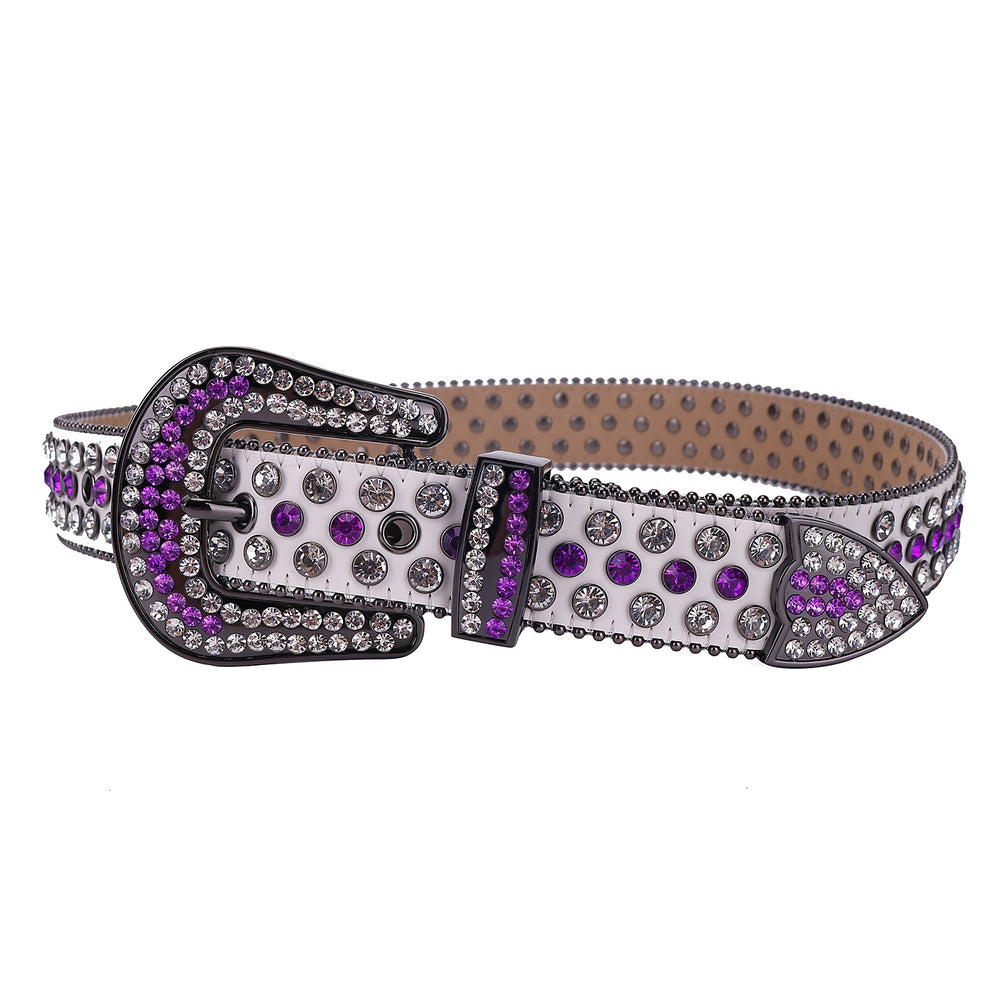 Diamond Crystal Rhinestone Western Belt