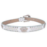 Crown Concho Crystal Rhinestone Bridal Belt